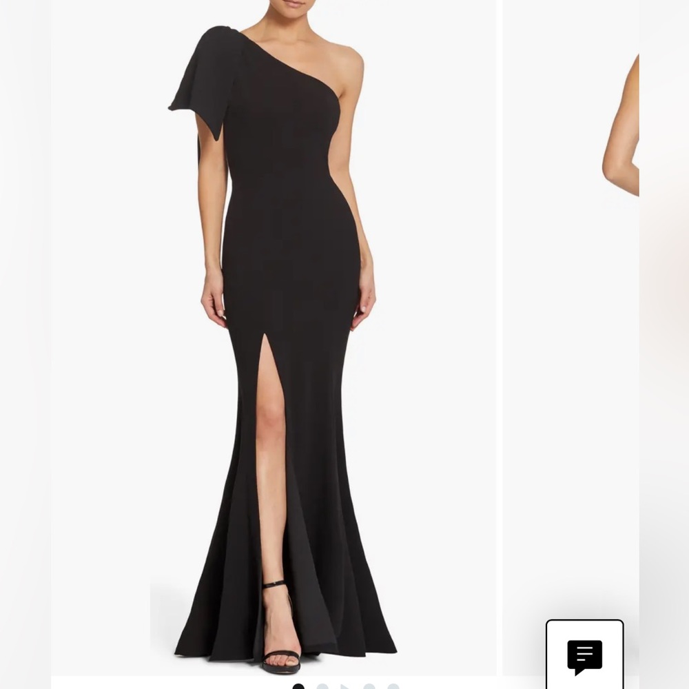 Dress the Population Georgina One-Shoulder Crepe Gown